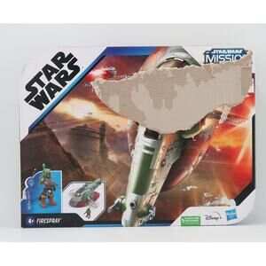 Star Wars Mission Fleet Boba Fett's Deluxe Starship Firespray model F3805 Disney
